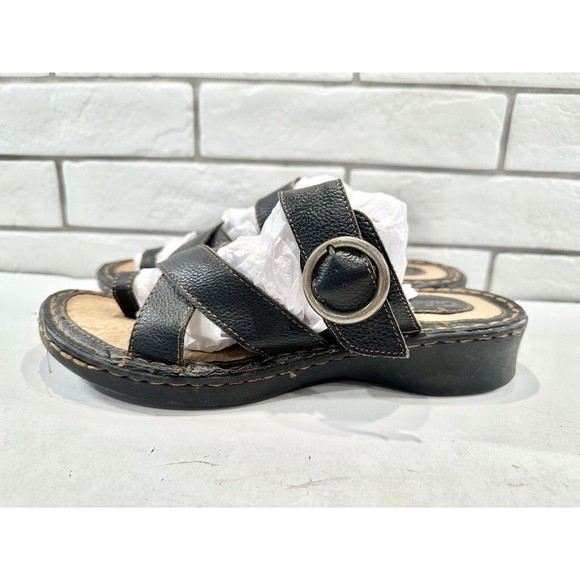 Cabela's Sandal Women's Size 11M Boho Brown Leather Thong Style Slip On - Picture 3 of 10